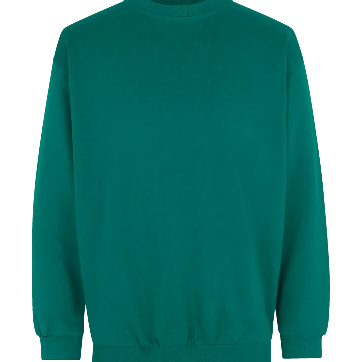 ID klassisk herre sweatshirt grøn str. 2XL