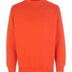 ID klassisk herre sweatshirt orange str. M