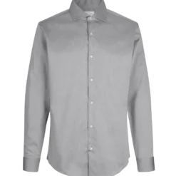 ID Seven Seas Fine Twill modern fit skjorte herre silver grey str. 2XL