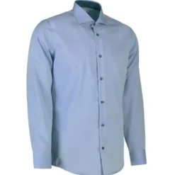 ID Seven Seas Fine Twill Virginia herre skjorte lys blå str. M