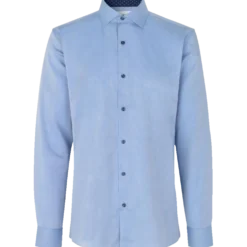 ID Seven Seas Fine Twill Virginia herre skjorte lys blå str. M