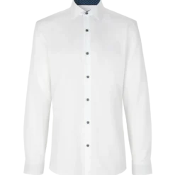 ID Seven Seas Fine Twill Virginia herre skjorte hvid str. M