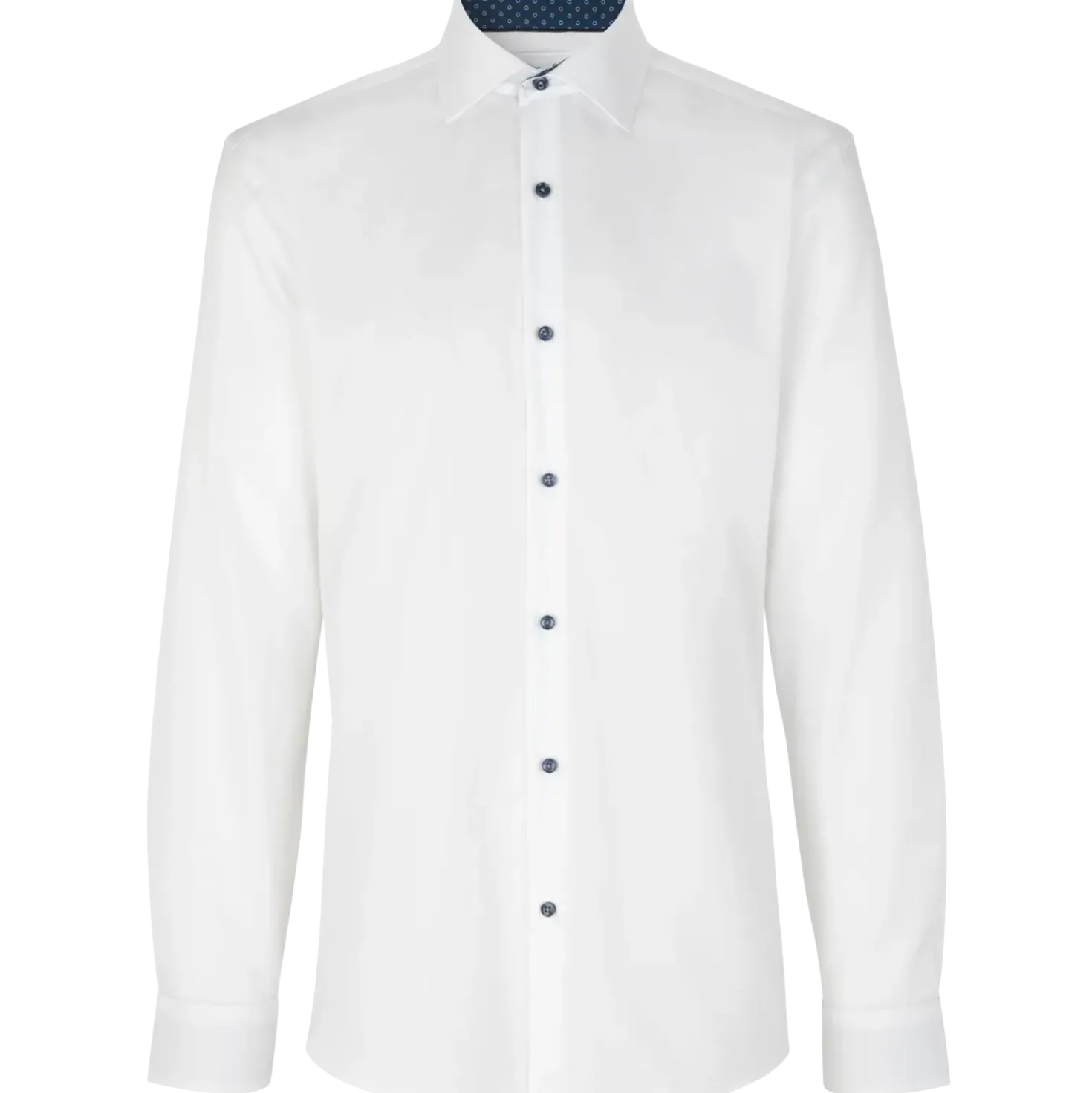 ID Seven Seas Fine Twill Virginia herre skjorte hvid str. M