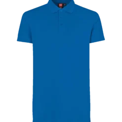 ID stretch herre poloshirt azur str. M