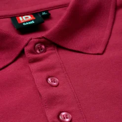 ID stretch herre poloshirt cerise str. L