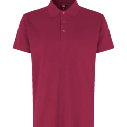 ID stretch herre poloshirt cerise str. L