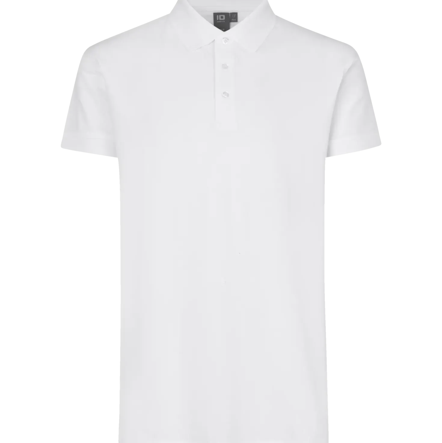 ID 0525 stretch herre poloshirt hvid str. M