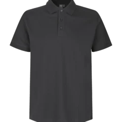 ID stretch herre poloshirt koks grå str. S