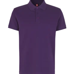 ID stretch herre poloshirt lilla str. XS