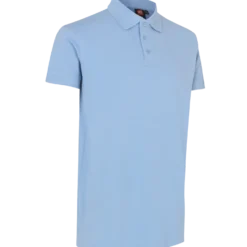 ID 0525 Stretch herre poloshirt lysblå str. 2XL