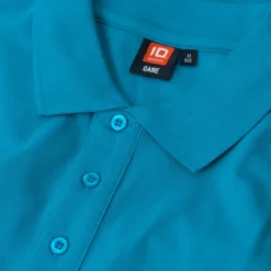 ID stretch herre poloshirt turkis str. S
