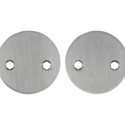 Jasa blindskilt Ø52 mm 2 mm massiv rustfri stål sæt á 2 stk