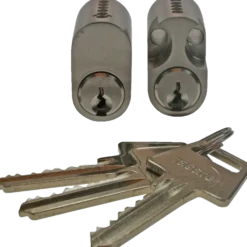 Jasa cylindersæt 6-stift rokoko+oval m/3 nøgler