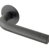 Jasa Neptun L-form dørgreb inkl. roset 19 mm sort