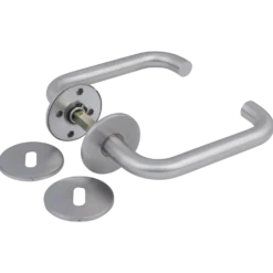 Jasa U-formet dørgreb m/nøgleskilt CC30/38 mm børstet