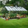 Juliana Gartner 21,4 m² drivhus antracit/sort med 3 mm hærdet glas