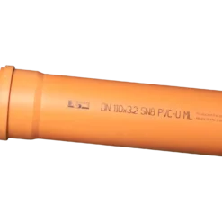 Kaczmarek PVC-U SN8 afløbsrør 110 x 1000 mm