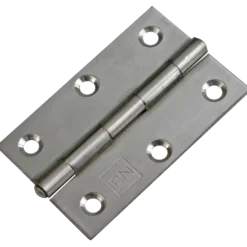 Kanthængsel 76 mm rustfrit stål