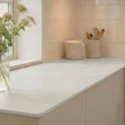 Keflico compact laminat bordplade white/lightstone 12x620x3000 mm