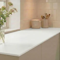 Keflico compact laminat bordplade white/lightstone 12x620x3000 mm