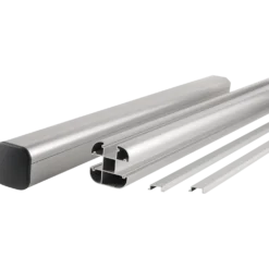 Kirkedal Alu design stolpe K100 80x80 mm længde 270 cm alu