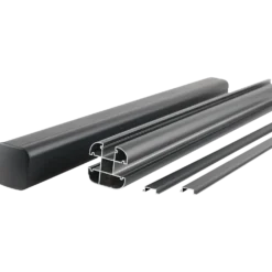 Kirkedal Alu design stolpe K100 80x80 mm længde 270 cm sort