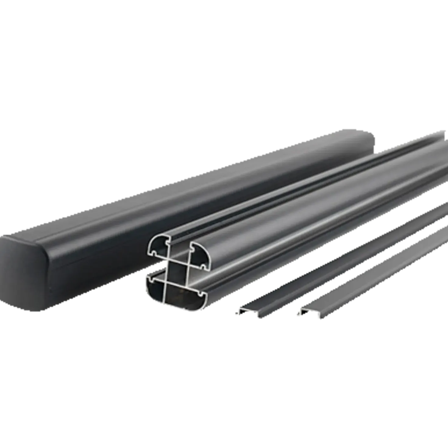 Kirkedal aluminium komposithegn forlængersæt K1 (fer/not), Sort