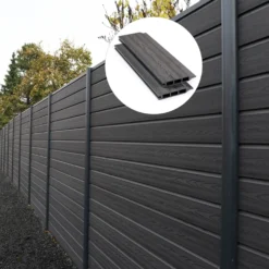 Kirkedal aluminium komposithegn startsæt K1 (fer/not) (2 stolper)