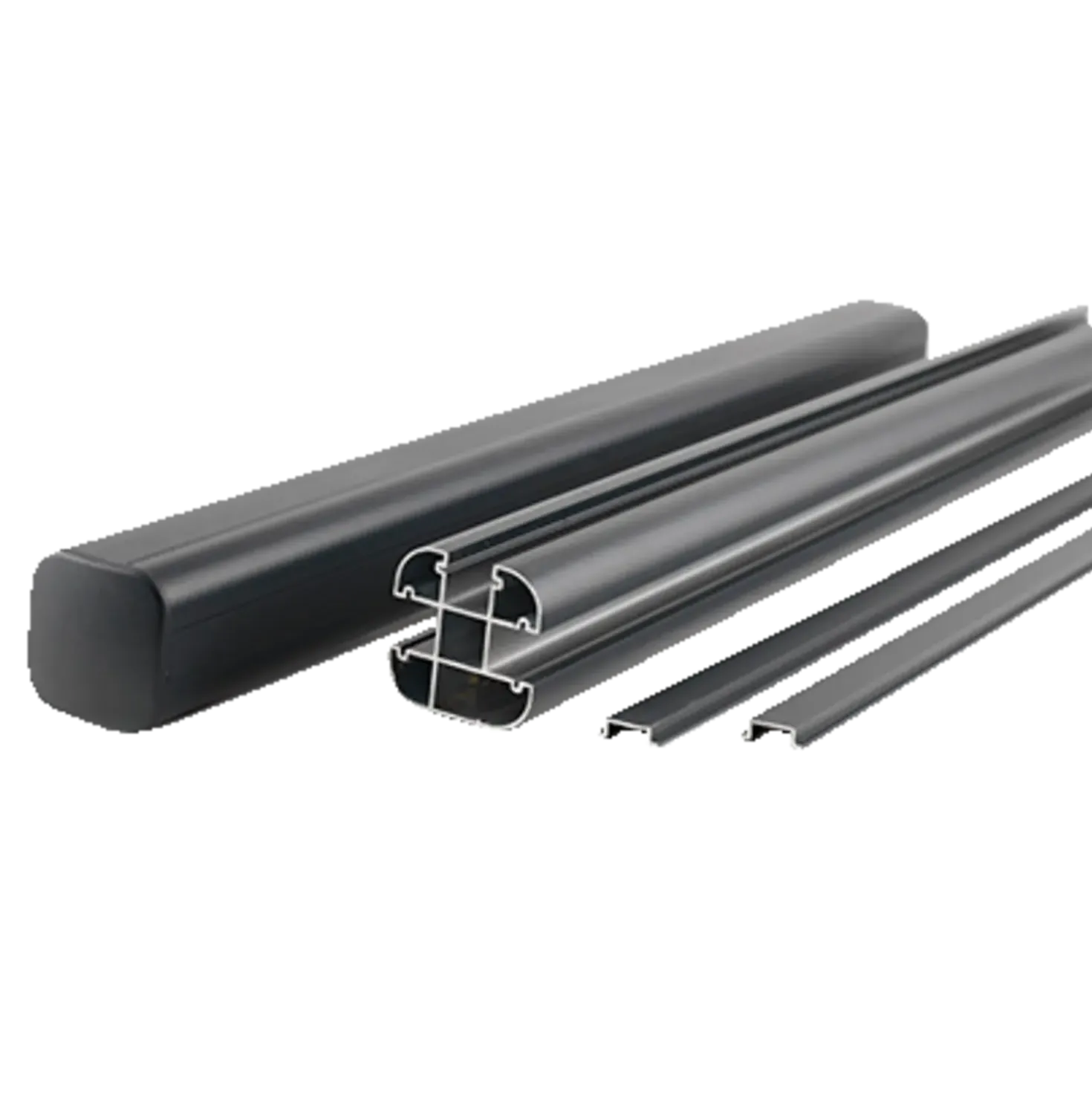 Kirkedal aluminium komposithegn startsæt K2 (dobbeltklink), sort/sort