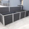Kirkedal aluminium komposithegn forlængersæt K1 (fer/not), sort
