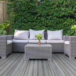 Kirkedal Heimdal terrassebrædder sort/grå 22 x 130 x 4000 mm