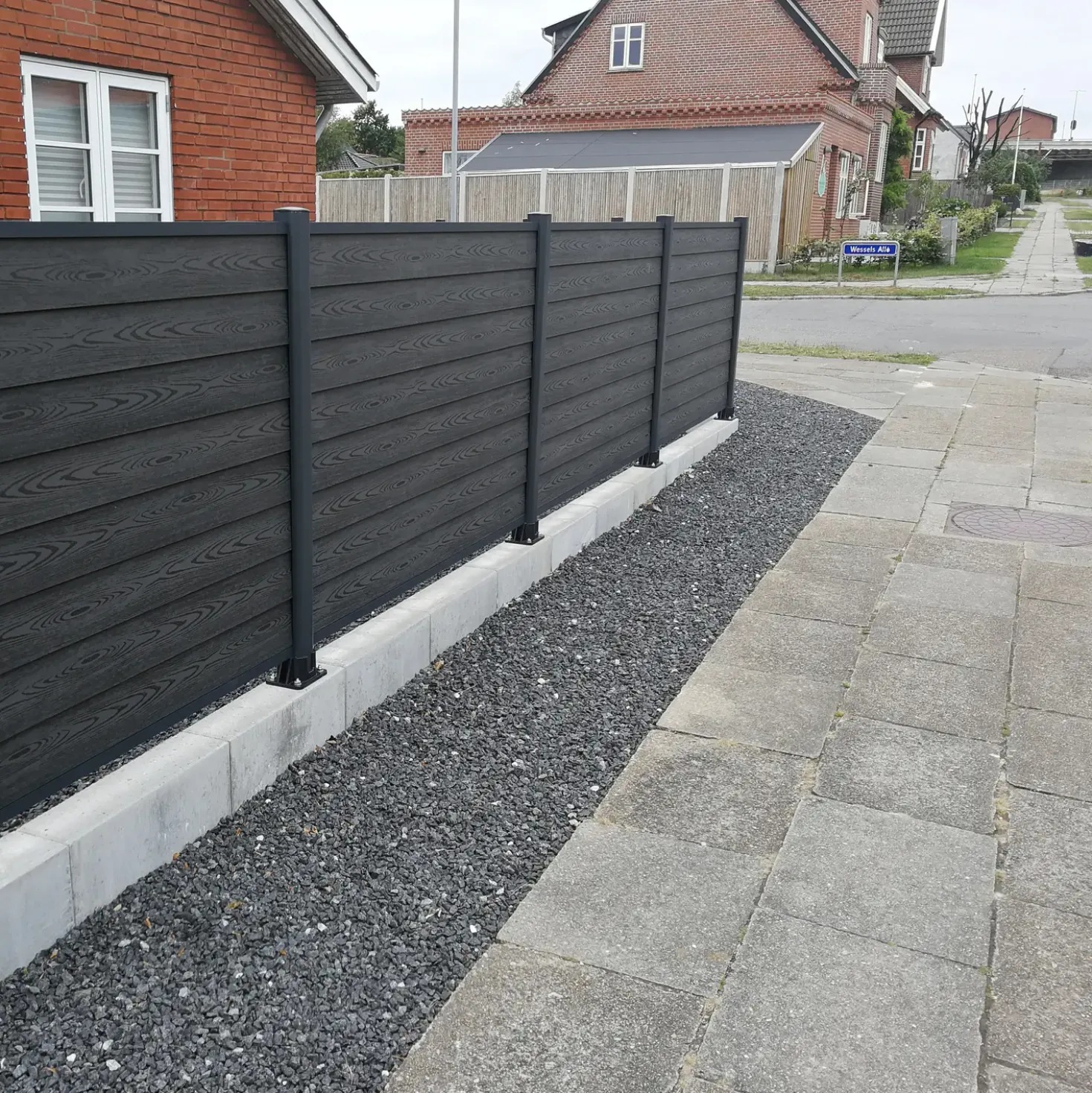 Kirkedal komposit profilbræt K2 Sort 25x150x1800 mm (dobbeltklink)
