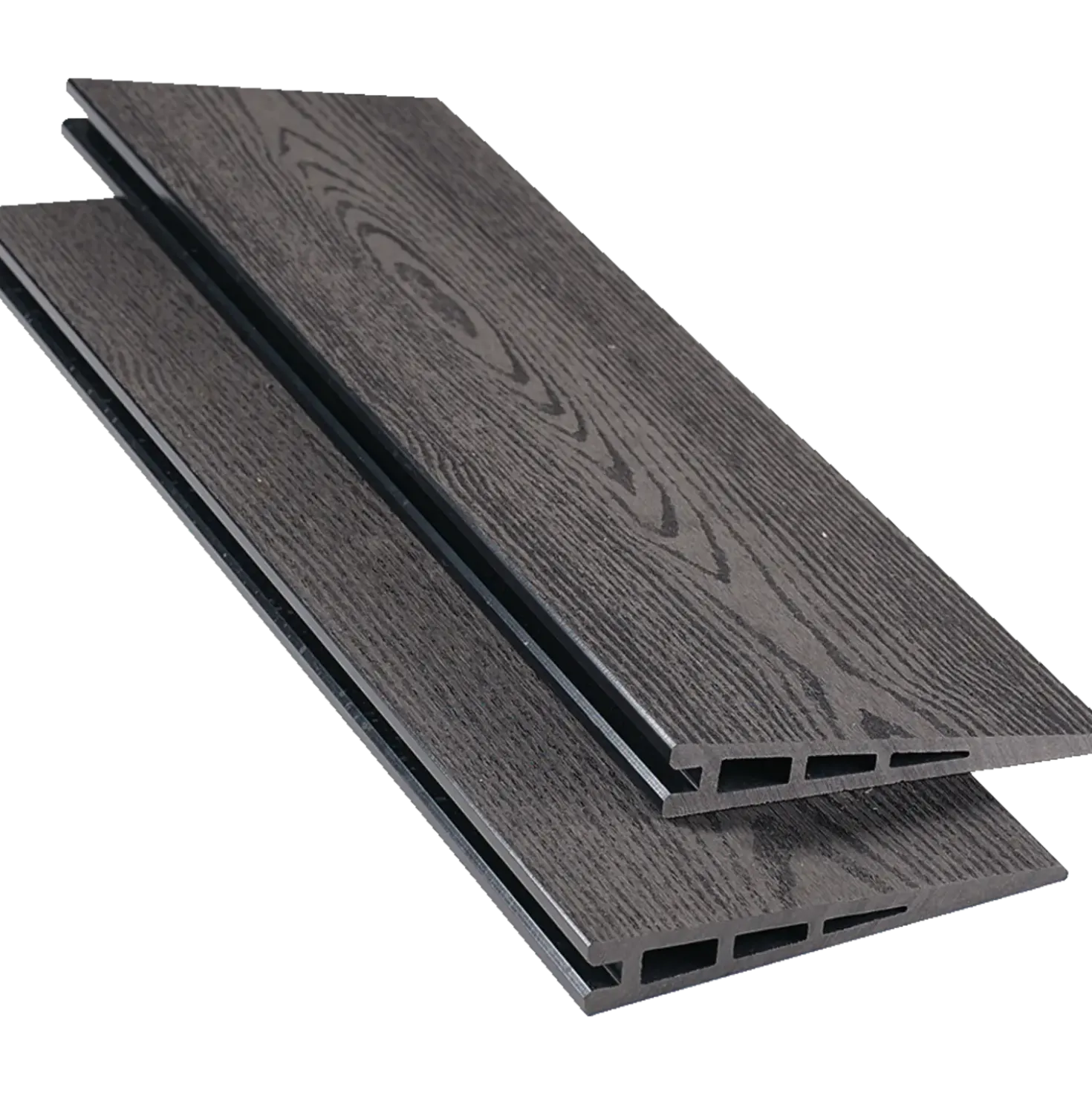 Kirkedal komposit profilbræt K2 Sort 25x150x1800 mm (dobbeltklink)