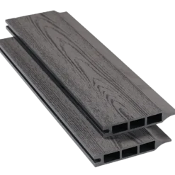 Kirkedal komposit profilbræt K1 Sort 25x150x1800 mm (fer/not)