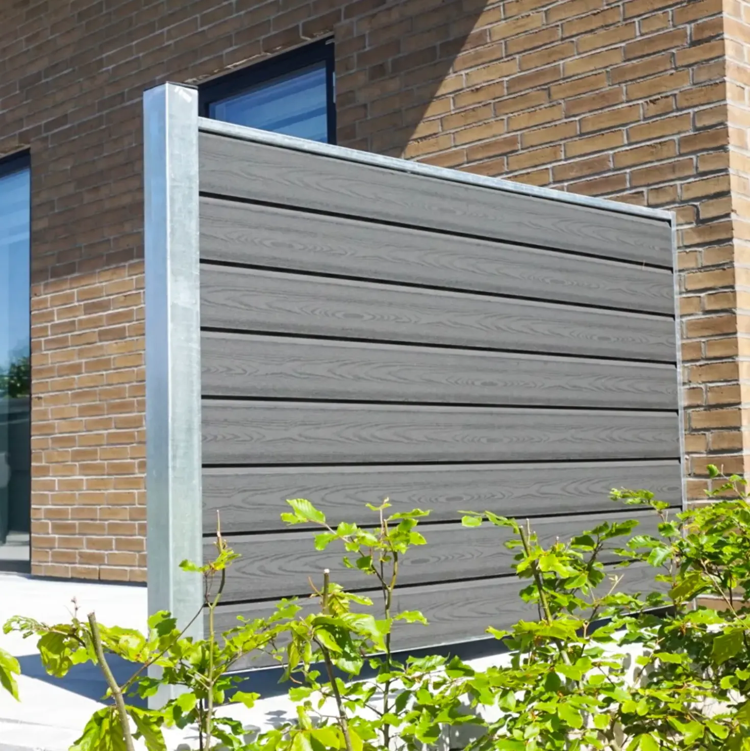 Kirkedal komposit profilbræt K1 Sort 25x150x1800 mm (fer/not)