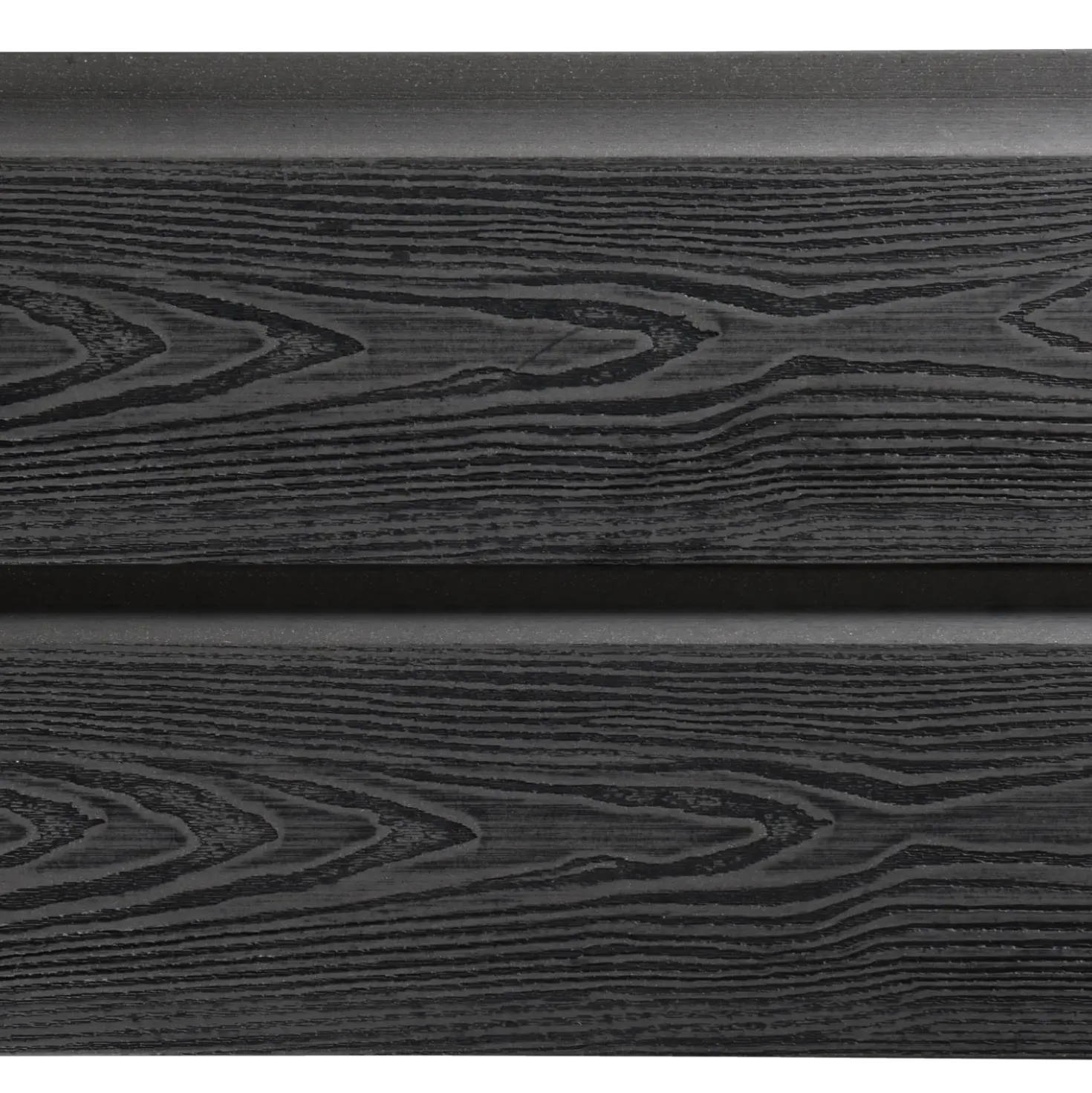 Kirkedal komposit profilbræt K1 Sort 25x150x1800 mm (fer/not)