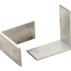 Kirkedal L-beslag t/ K100 alu stolper 3x50 mm alu. 1 stk