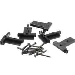 Kirkedal "solid" T-clips 40x50 mm sort