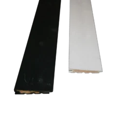 Klinkbekædning gran m/fer og not 25x150mm x 3,6M sortmalet