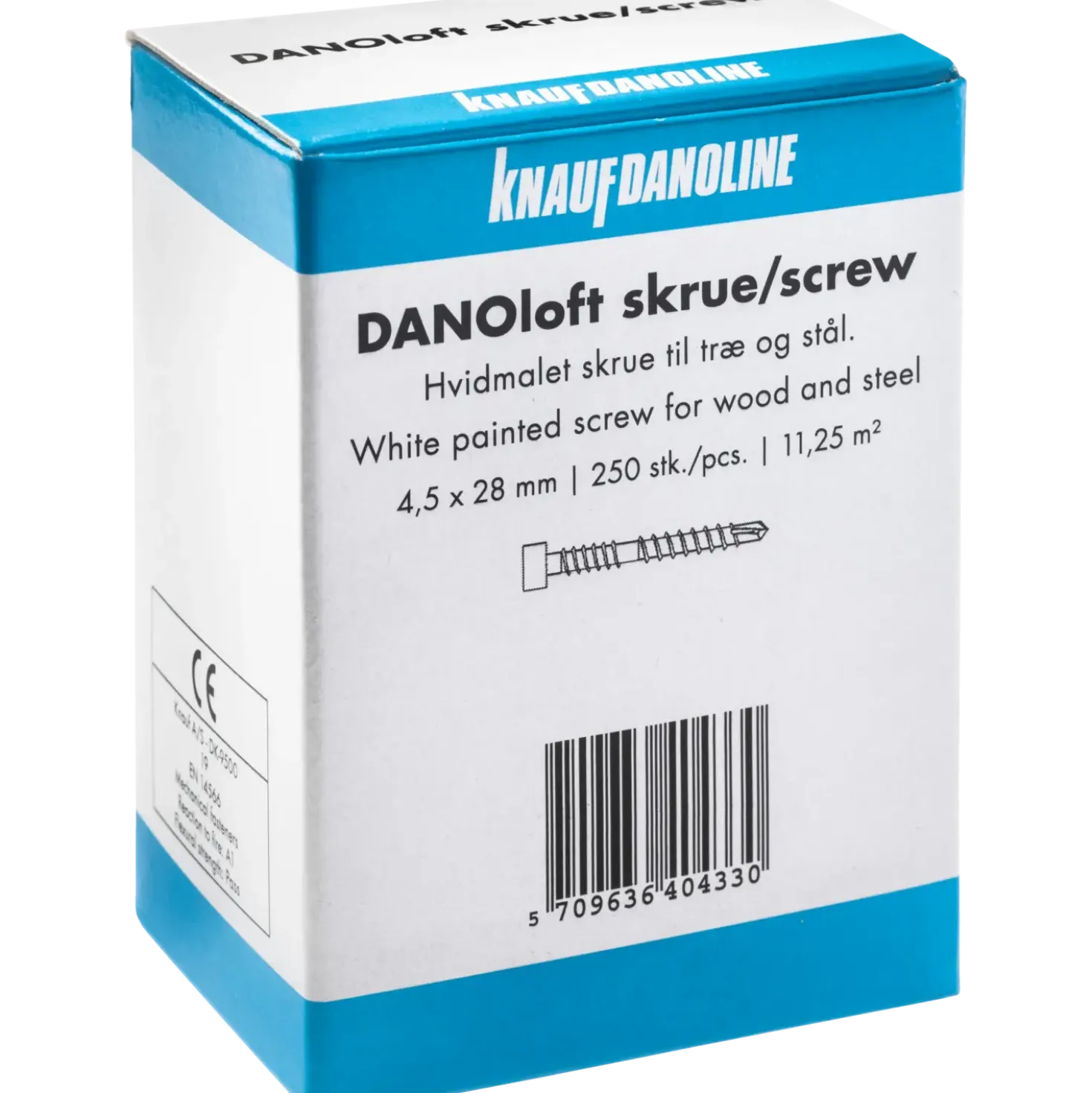 Knauf skrue akustikloft danoloft 28 mm hvid 250 stk