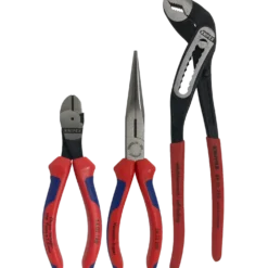 Knipex tangsæt kraft-sidebider/fladrundtang/vandpumpetang