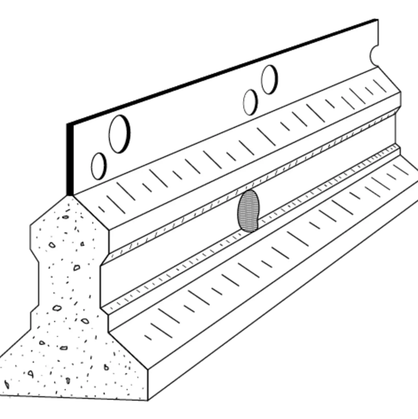 Kota betonleder C90 390 cm.