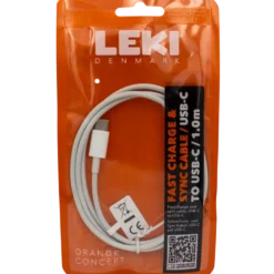 Leki PRO USB-C til USB-C kabel hvid 1 m
