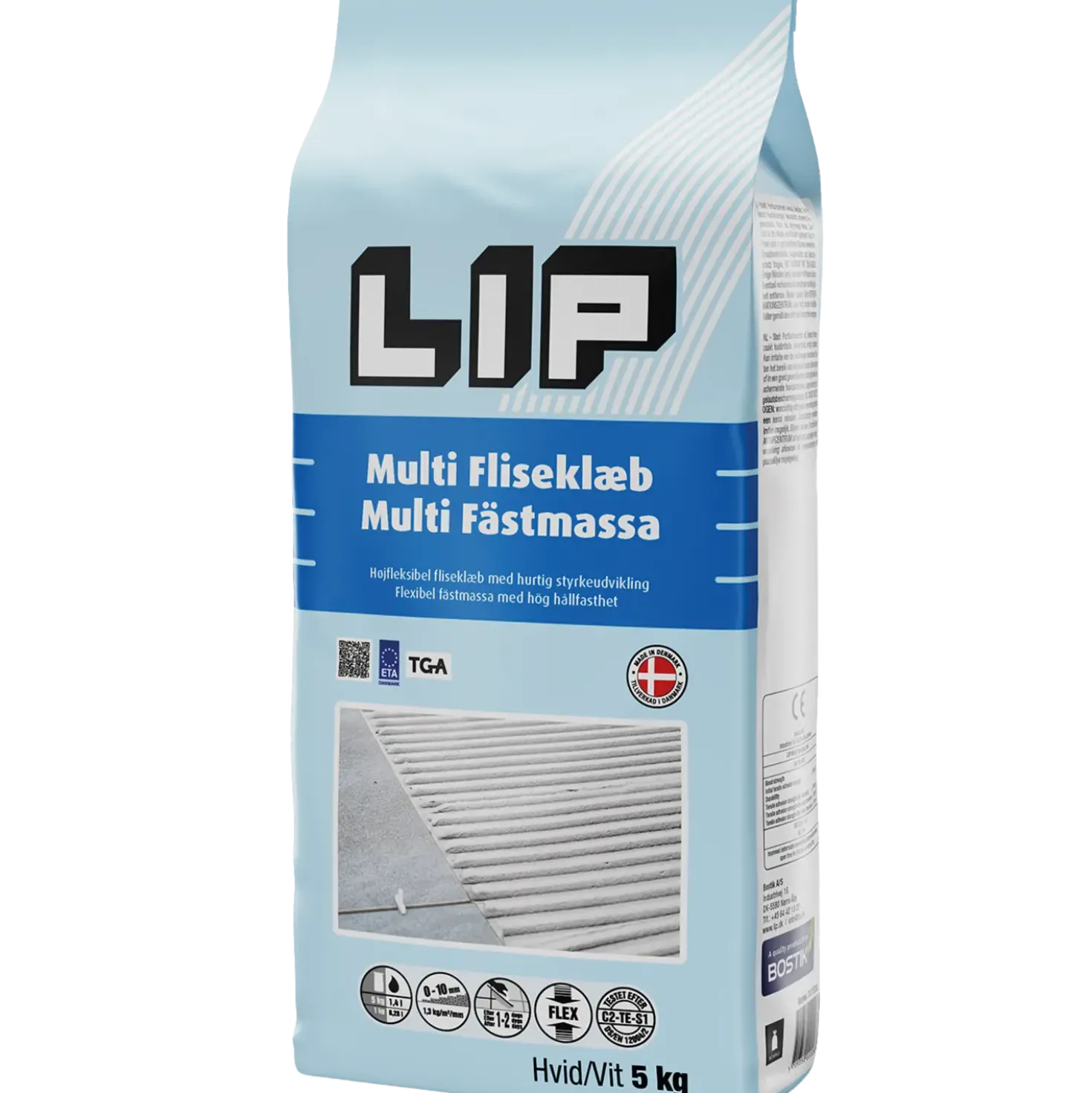 LIP multi fliseklæb 5 kg hvid
