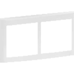 LK Fuga soft design inkl. Ramme 2x1 modul vandret hvid