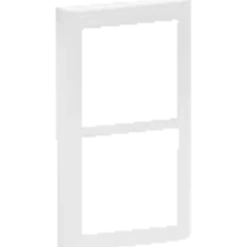 LK Fuga soft design inkl. Ramme 2x1 modul lodret hvid