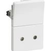 LK Fuga stikkontakt 1 1/2 modul hvid