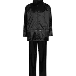 Lyngsøe nylon/PVC regnsæt sort str. S