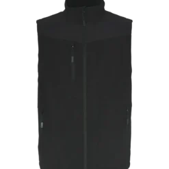 Lyngsøe rainwear foret vest med stretch sort str. S