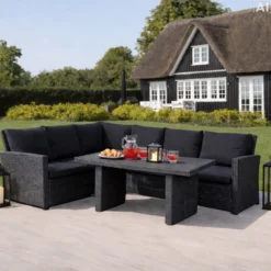 Lyngvig sofasæt m. bord sort